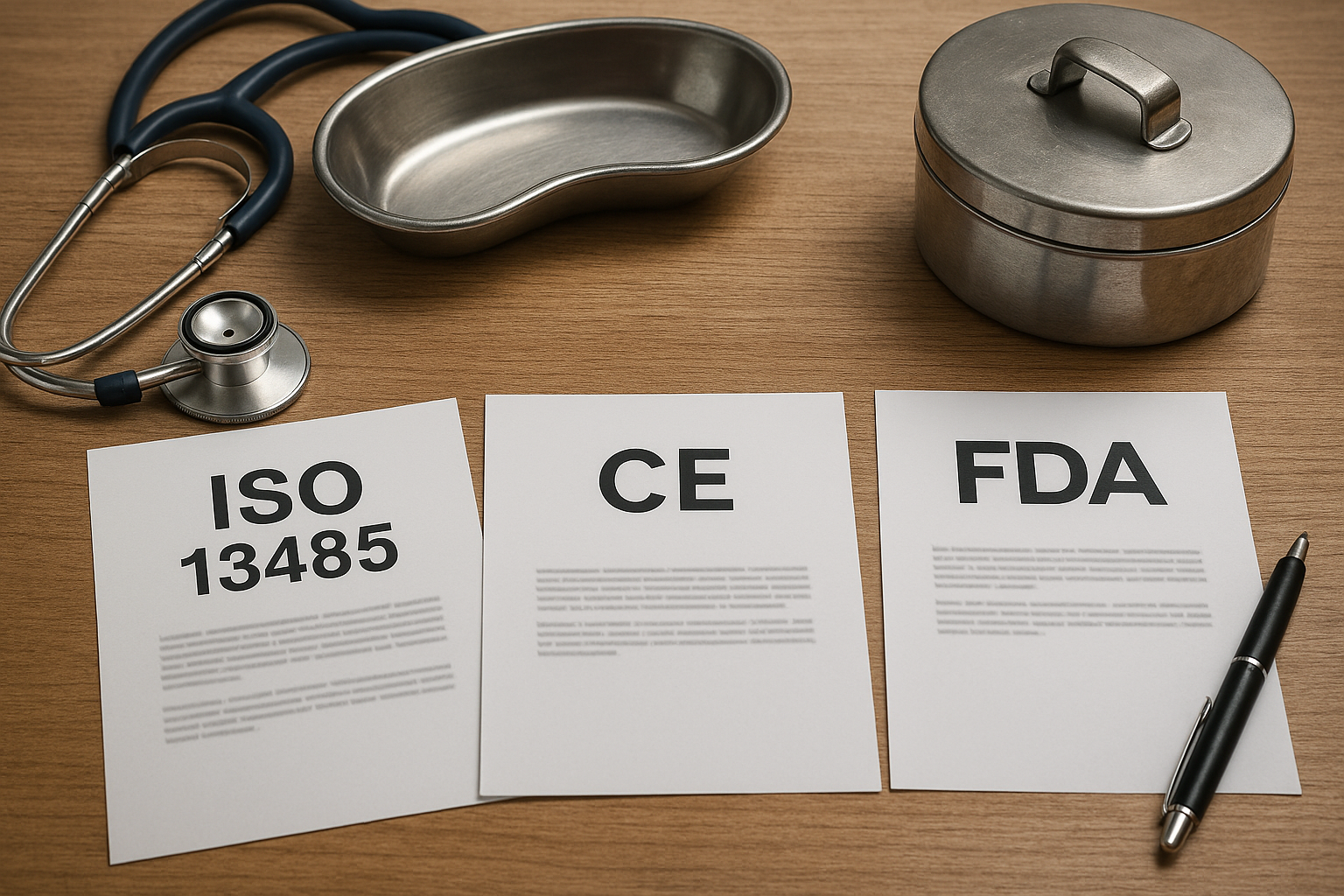 Navigating Medical Device Certification ISO 13485 vs CE vs FDA for Hollowware Suppliers