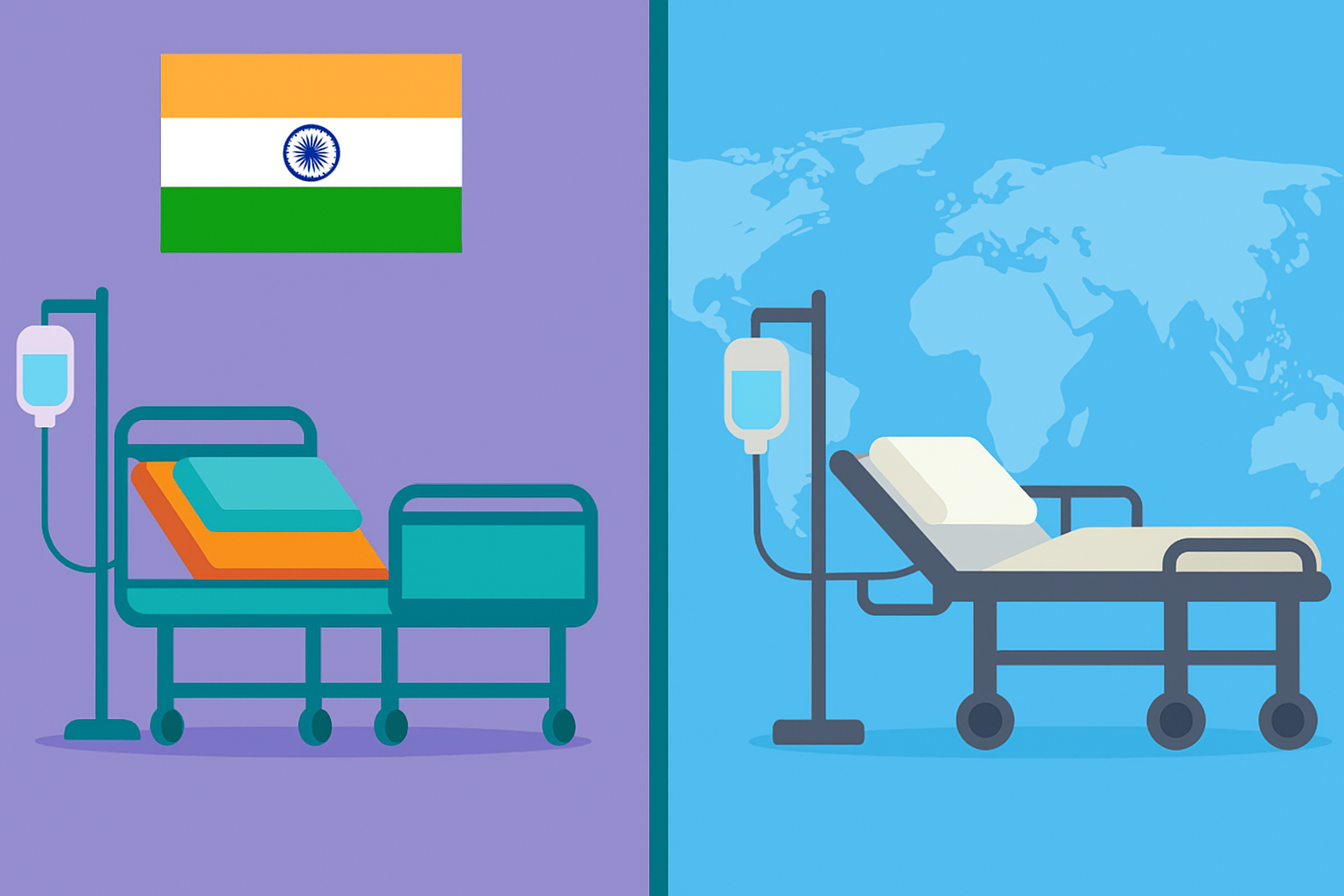 Comparing Indian Hospital Furniture with Global Standards