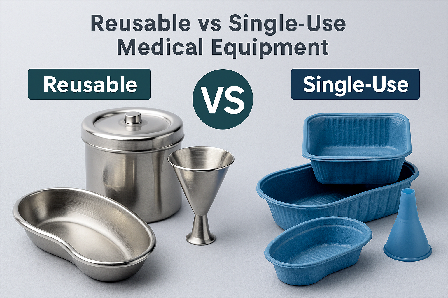 Reusable vs Single Use Medical Equipment (funnels, Trays, Containers) Reusable vs Single Use Medical Equipment (funnels, Trays, Containers)
