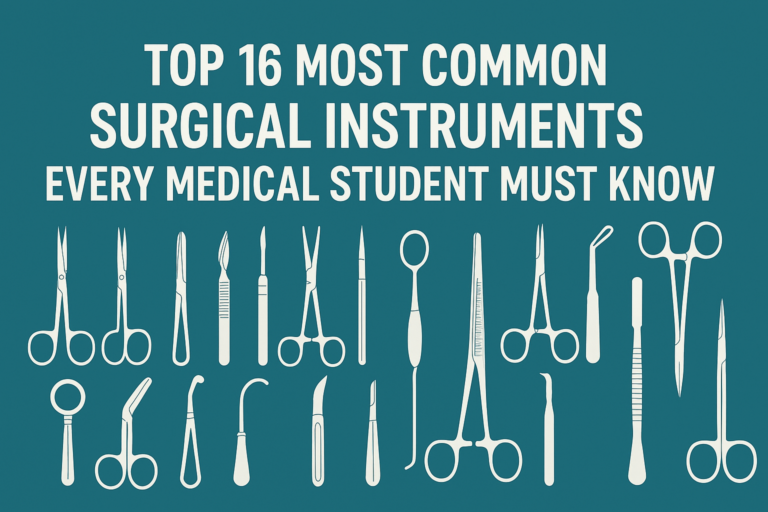 Top 16 Most Common Surgical Instruments Every Medical Student Must Know
