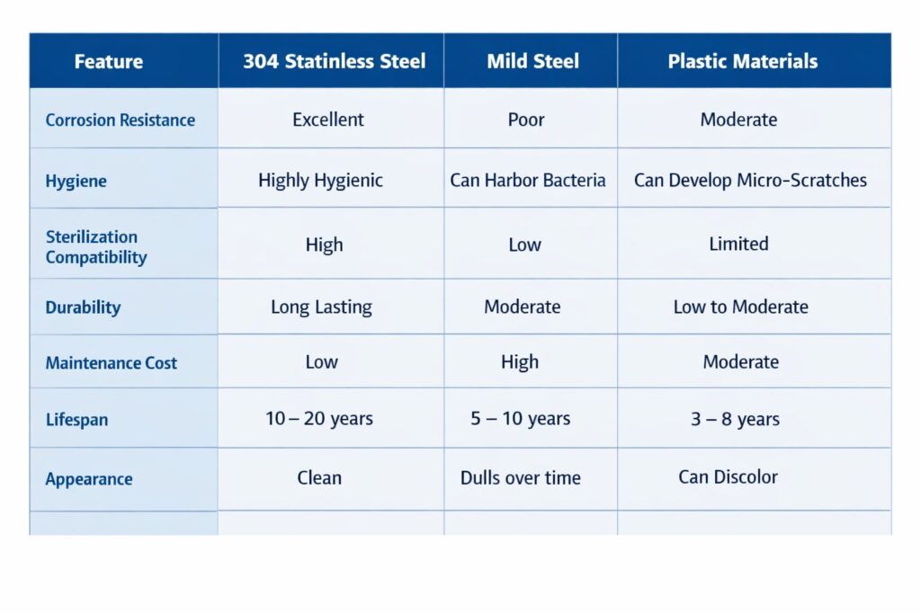 Key Properties of 304 Stainless Steel for Medical Equipment