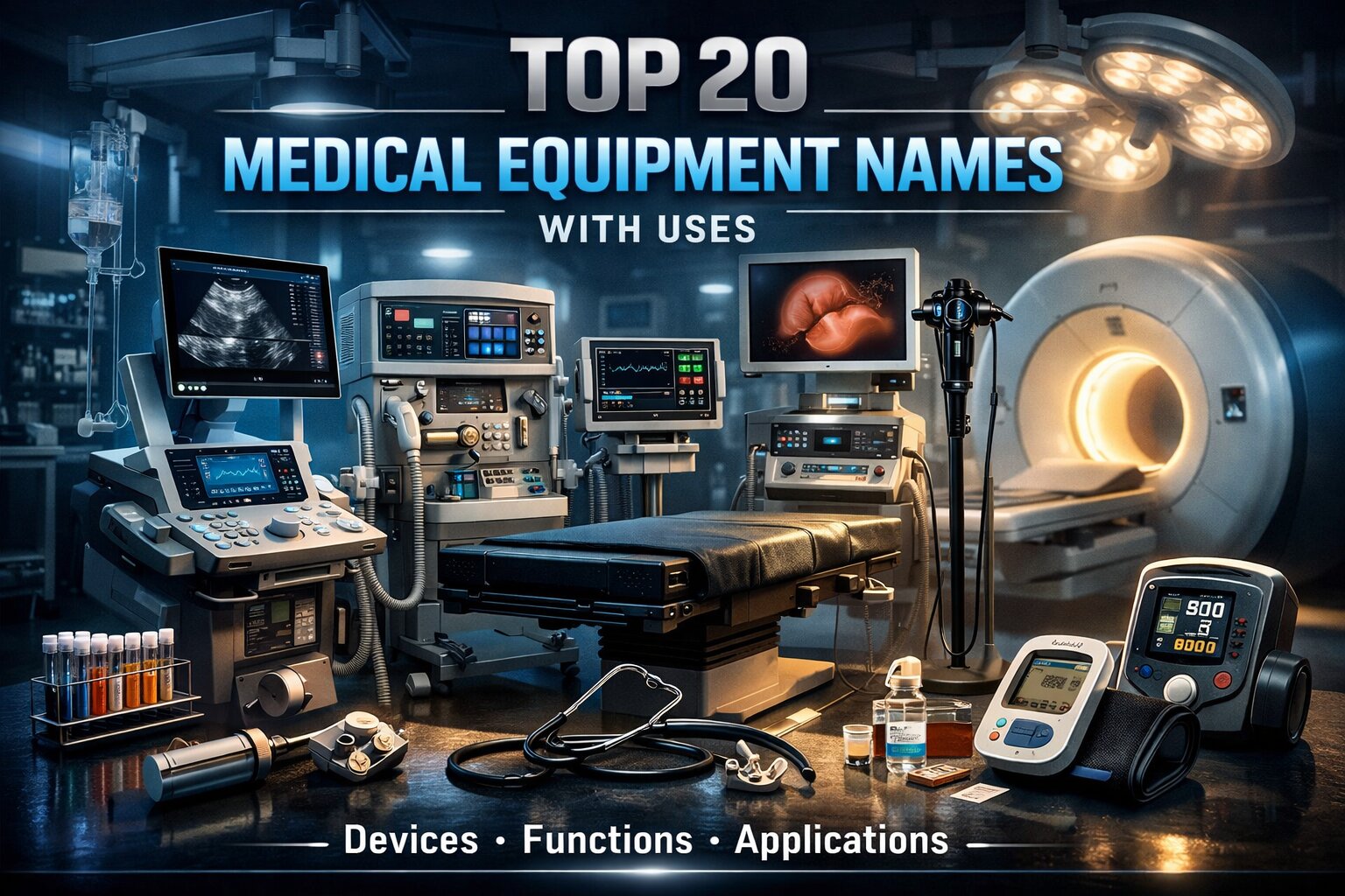 Top 20 Medical Equipment Names with Uses Top 20 Medical Equipment Names with Uses