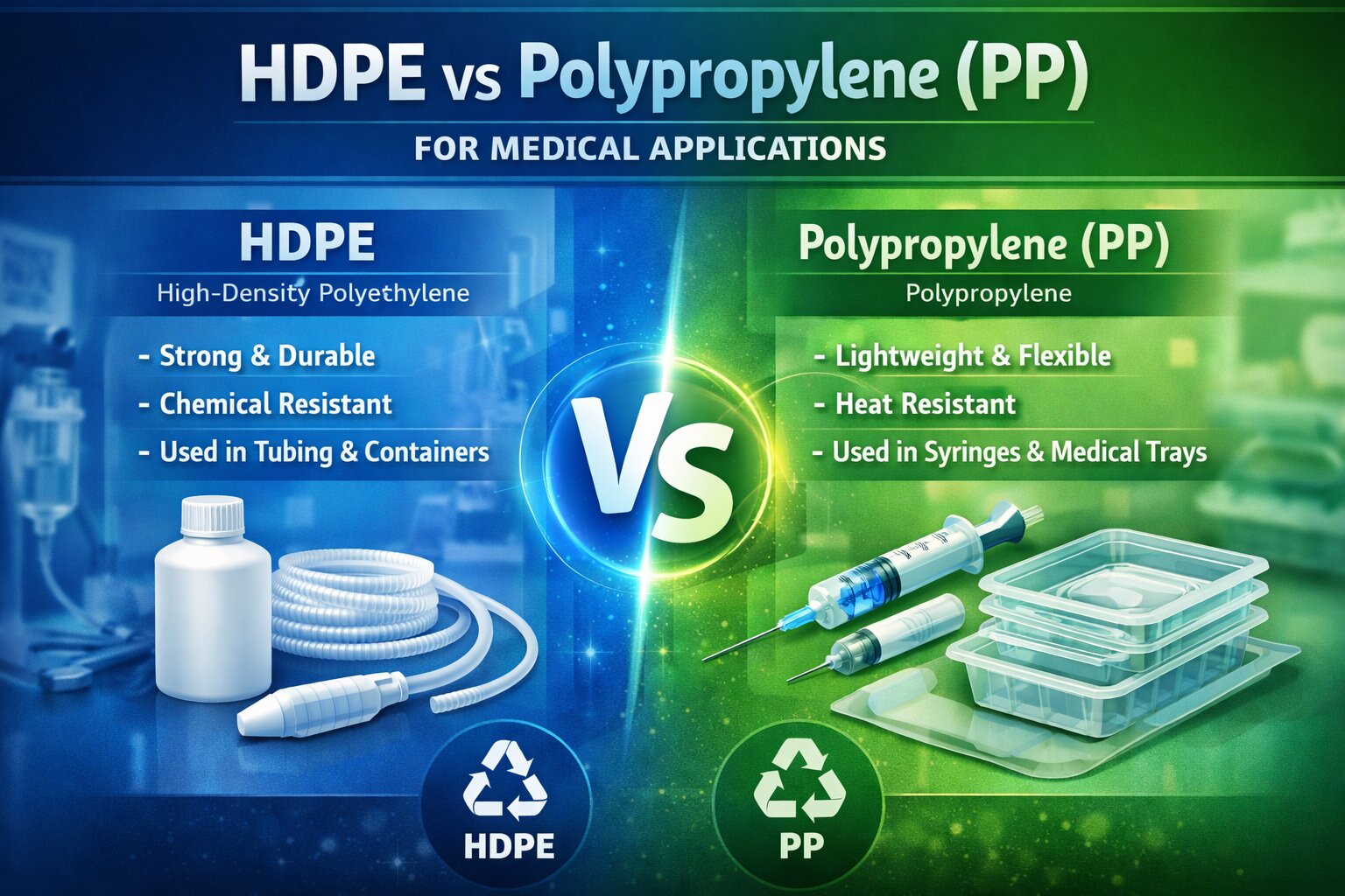 HDPE vs Polypropylene (PP) for Medical Applications