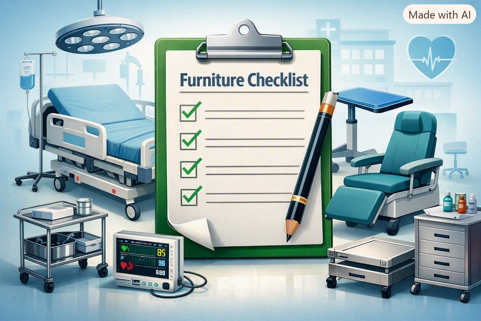 Hospital Furniture Checklist for New Hospitals & Clinics in India