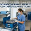hospital sterilizing containers and stainless steel wire trays